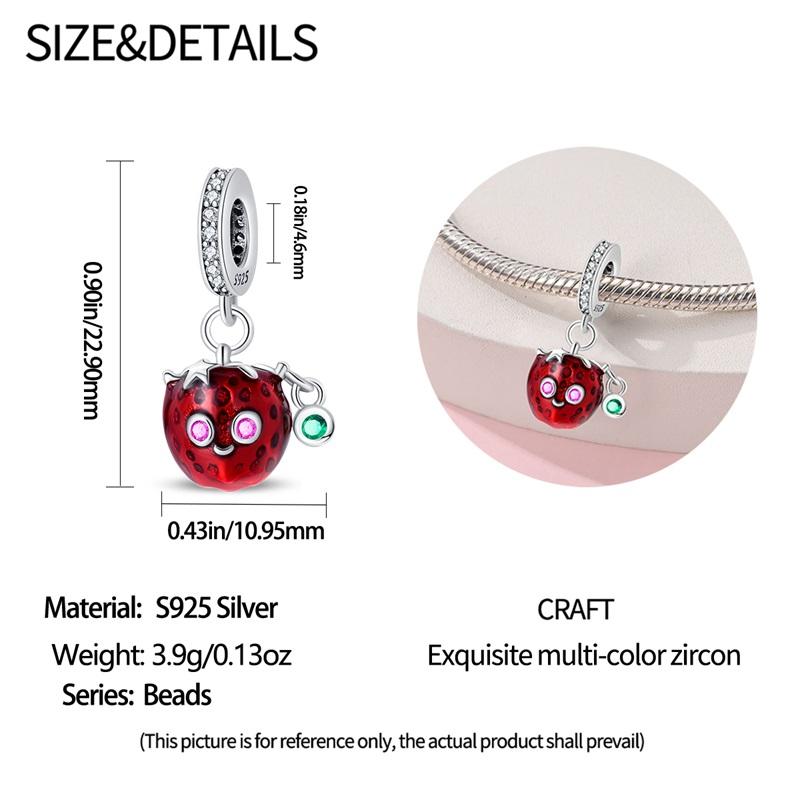 Copper Metal Hedgehog Mushroom Bead Component Pendant Bead Component Apple Secure Safety Chain Charm Bead Components Compatible With 4MM Aperture