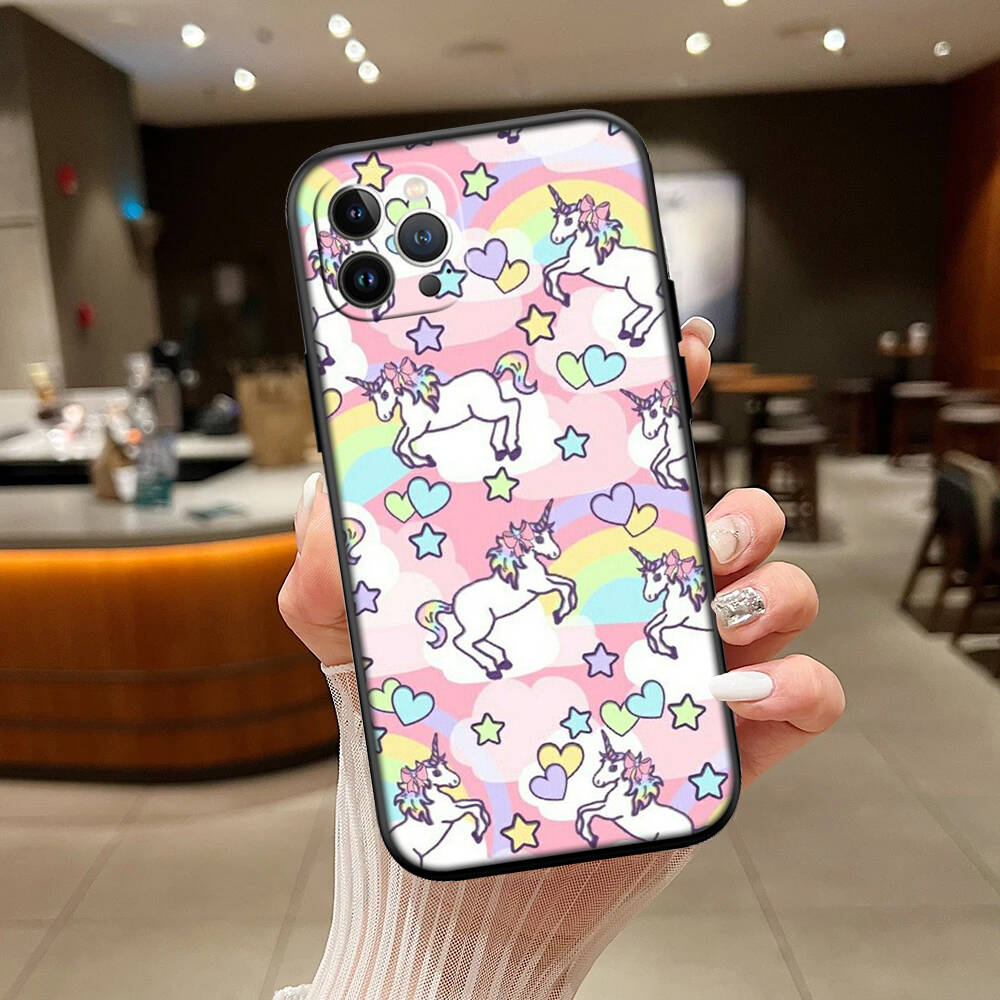 Cartoon Unicorn Phone Case for Xiaomi Poco C40 C51 C50 C55 C65 C71 C75 C85 F8 F7 F6 F5 F3 F2 X7 X6 X4 X3 M7 M6 M5 M4 M3 M2 Pro