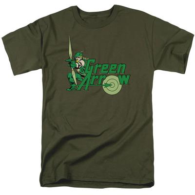 T-shirt da uomo DC Comics Freccia Verde Verde Militare