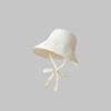 Fashionable Lace-up Fisherman Hat Windbreak Lightweight Sunshade Hat Solid Color Summer Cap Women