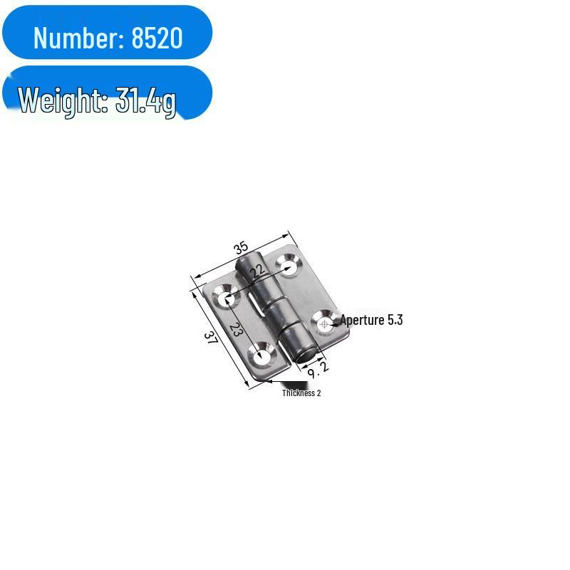 304 Stainless Steel 30x30 Industrial Butt Hinge for Electrical Cabinet, Door, and Window Equipment
