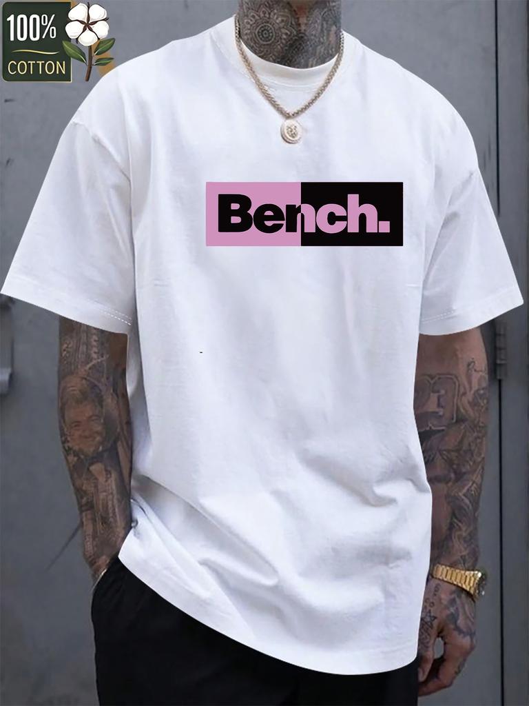 Mens heavyweight 100 cotton graphic tshirt lightweight and breathable comfortable casual wear trendy machine washable