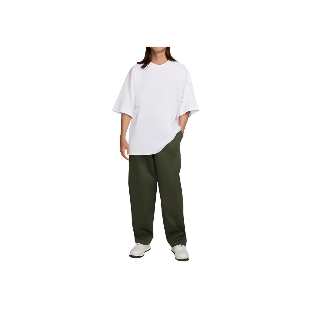 Nike Solid Color Embroidered Logo Crew Neck Short Sleeve T-Shirt Men Tops White FB9767-100