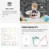 VILLFUL 3-Piece Transparent Geometry Pegboard Set for Kids, Educational Puzzle and Tool for Toddlers, Multiplication and Pegboard, Geometry Pegboard,