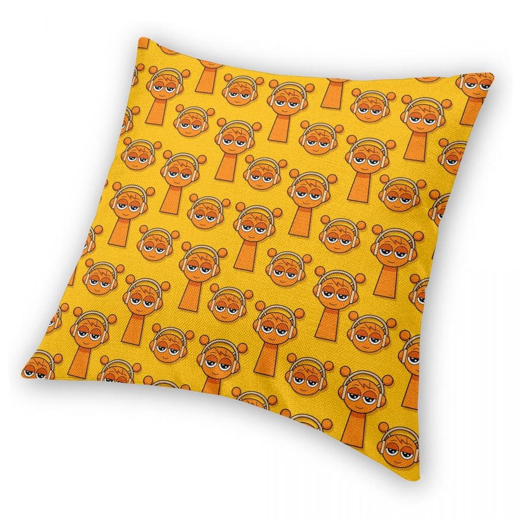 Cartoon Sprunki Game Pillowcase Printed Polyester Cushion Cover Gift Throw Pillow Case Cover Chair Square 40X40cm