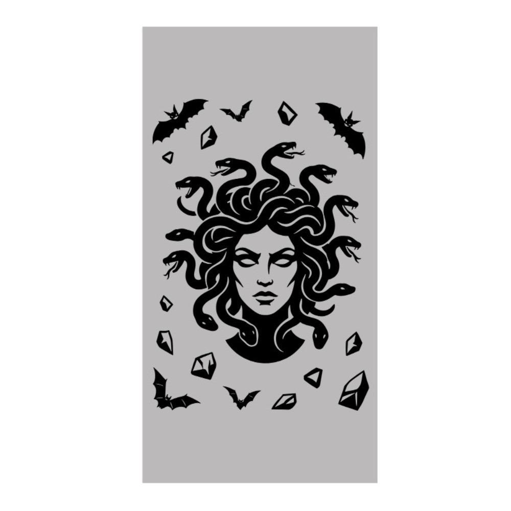 Waterproof Halloween Static Cling Decal Removable Static Spooky Party Door Stickers  Glass Mirror Style 5