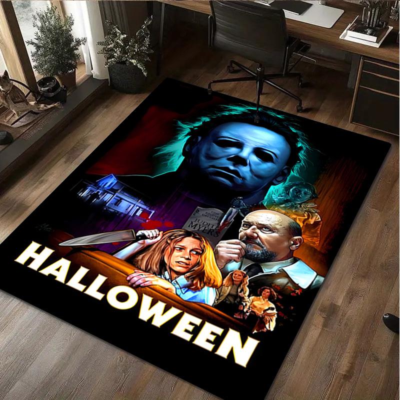 1Pc Halloween Print Rug - home decoration Carpet For Living Room Bedroom Flooring Computer Chair Area Rug