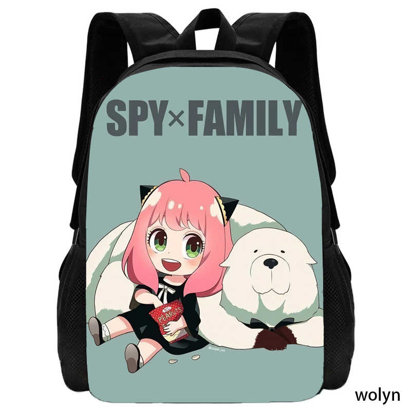 Spy Schoolbag Cartoon Anime Backpack Family Backpack,Light Weight Schoolbag Mochila Backpacks for Children's Bags for Girls