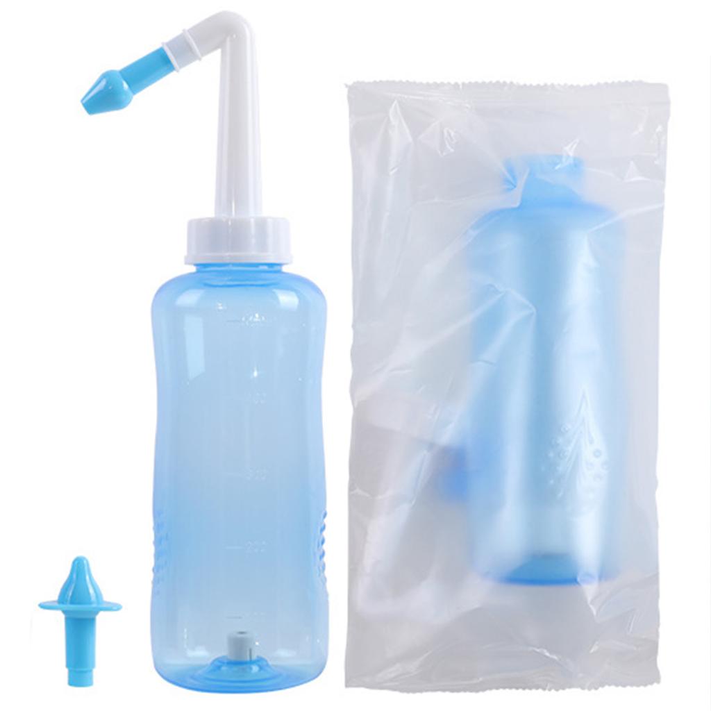 Pressure Rinse Nasal Irrigation BPA Free Sinus Rinse Nasal Wash for Rhinitis Sinusitis Allergies Runny Nose