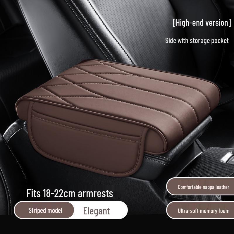 Universal Car Armrest Pad: Memory Foam Console Cover & Elbow Support