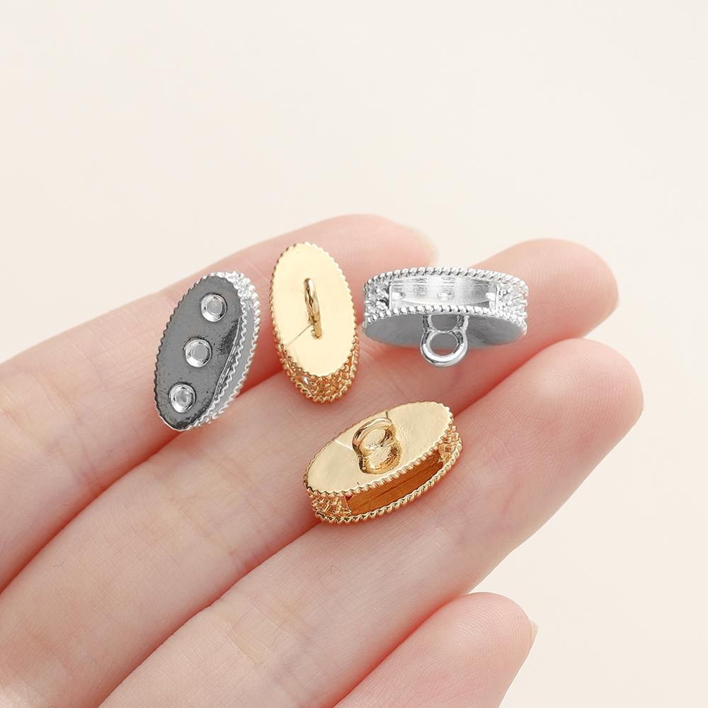 4/6pcs/lot 18K Gold Plated Metal Brass Necklace Connector Clasps for Jewelry Making For DIY Necklace Bracelet Supplies