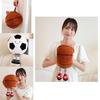 Cute Cartoon Animal Plush Toy Football And Basketball Baby Doll Soft And Cuddly Stuffed Toy For Babies