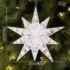 Christmas Acrylic Ornaments: Bow, Snowflake, Teardrop, Star, Rhombus, and Tree Window Decorations