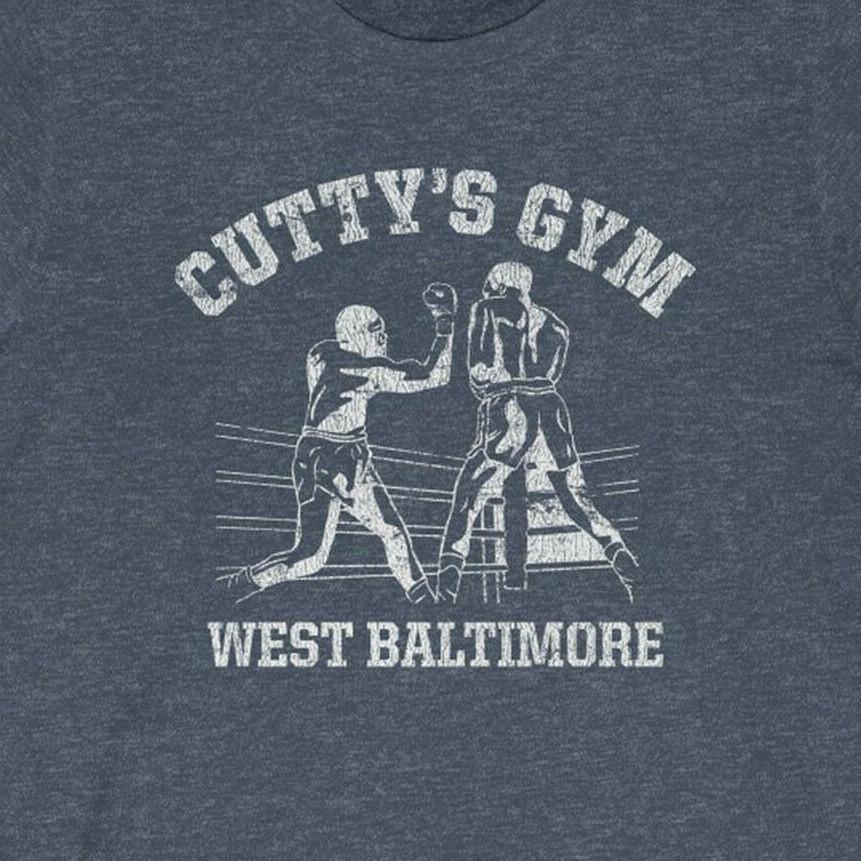 CUTTY S GYM  Винтажный вид  Смесовая футболка для зала 50/50 - The Wire БОКС Baltimore Унисекс футболка S