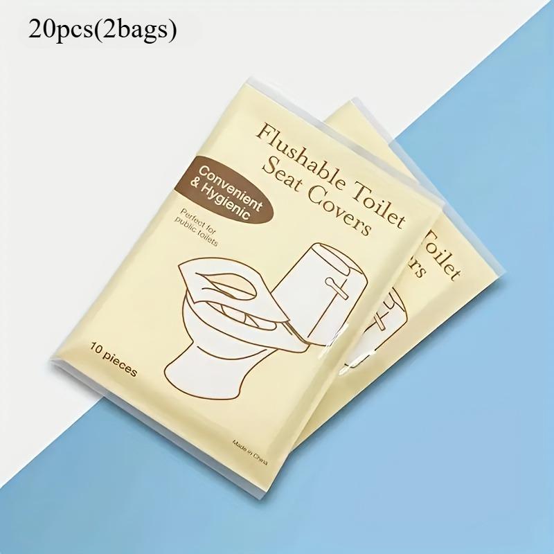 

20/50pcs Disposable Toilet Mat Thickened Toilet Toilet Cover Cushion Paper Portable Travel Guest Room Extended Toilet Cover