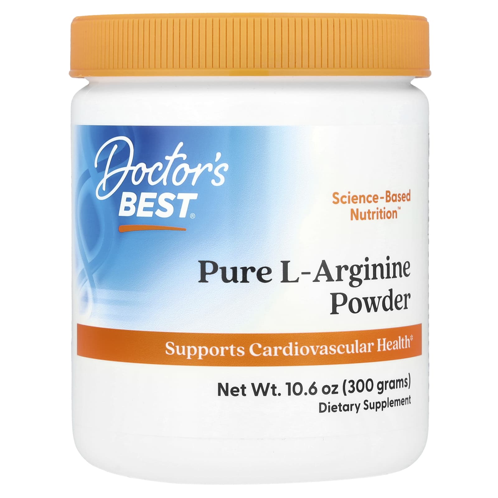

Doctor S Best, Pure L-Arginine Powder, 300G(10.6Oz)