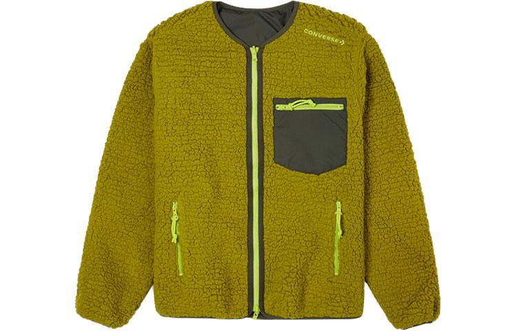 Converse Velvet Jackets Unisex Green Crew Neck Moderate 10021950-A02 XL
