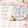 Pink Floral 2-Ply Paper Napkins for Party Table Decoration 20PCS