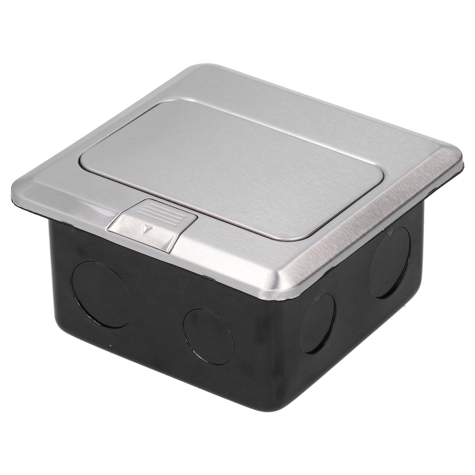 

Ground Plug Socket Standard Stainless Steel Embedded Floor Outlet Box with Intall Tool AC