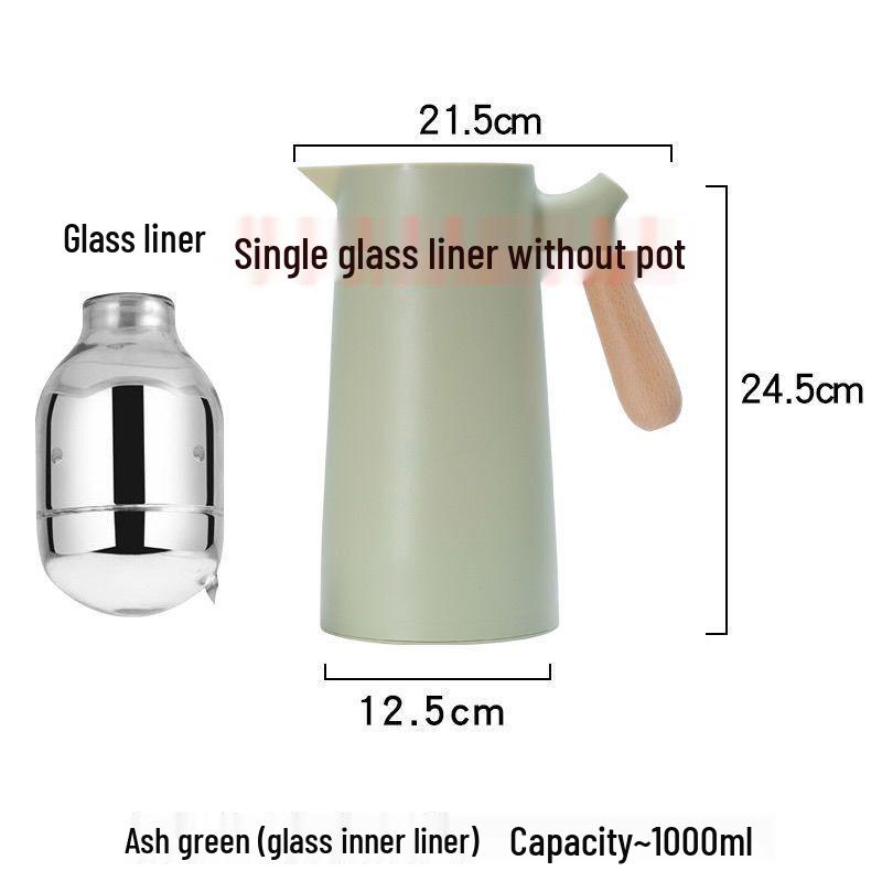 

Glass Thermos Flask - Insulated Hot Water Bottle for Home and Dorm Use