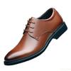2026 Male Business Formal Wear Casual Shoe Men's Breathable Leather Shoes Black Soft Leather Soft Bottom Spring Best Man Homme