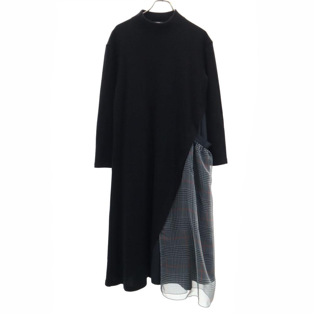 

DENHAM made in Japan Long sleeve knit Long dress F black TROLL DRESS Women Used