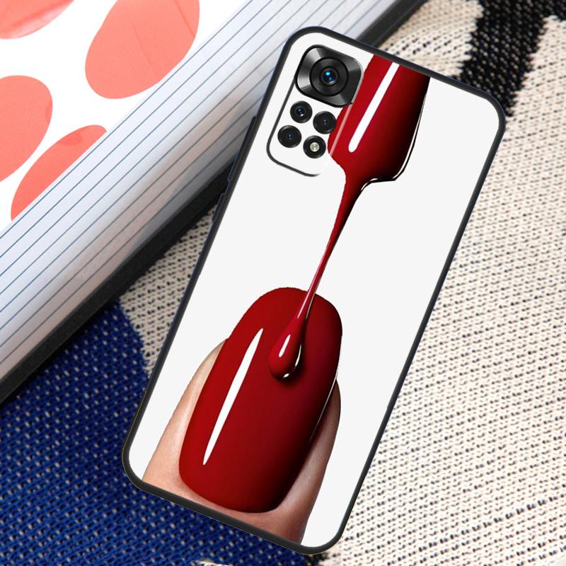 

Косметика лак для ногтей чехол для Xiaomi Redmi Note 12 11 10 9 8 Pro Note 8T 9S 10S 11S Redmi 10 10C 12C 9C крышка Redmi Note 11 Pro