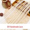 Wide Lace Cotton Thread Fabric for DIY Tablecloths, Sofa Covers, Bedding, and Curtains