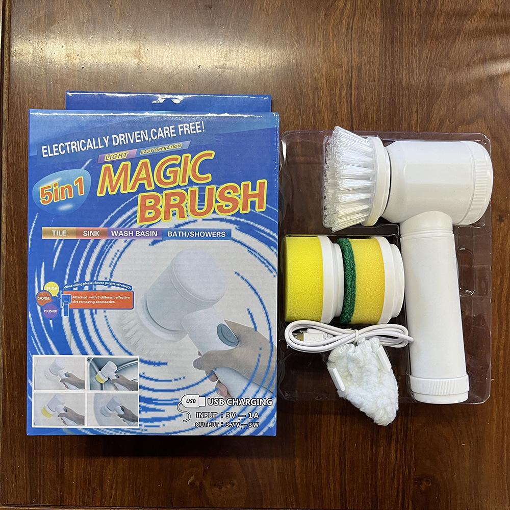 Multi-functional Electric Cleaning Brush for Kitchen and Bathroom Wireless Handheld Power Scrubber for Dishes Pots and Pans