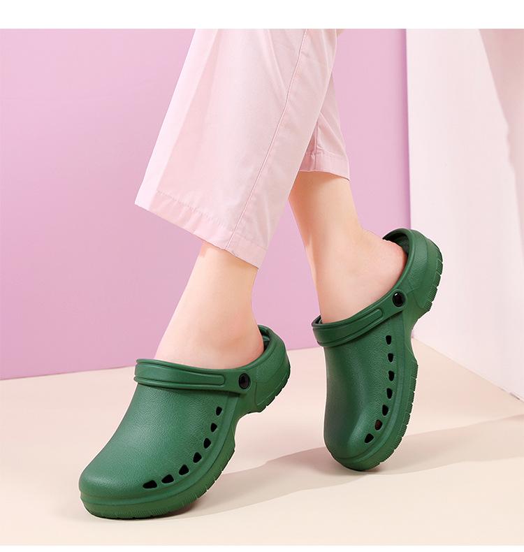 Non-Slip Closed-Toe EVA Surgical Clogs for Men & Women - Breathable, Soft Sole, Ideal for Medical Staff