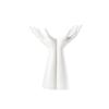 Vaso Mano in Ceramica Bianca, Vaso Braccio per Fiori Carino Unico Boho Minimalismo Estetica del Corpo Decorativo Stile Moderno Nordico per Arredamento Casa Soggiorno Ufficio