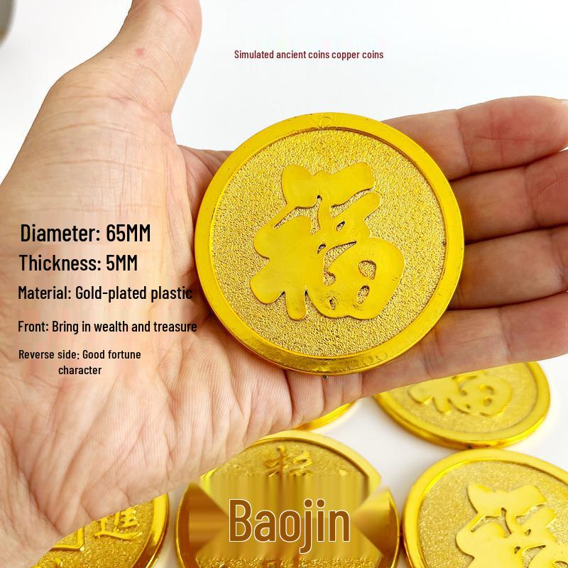 Lingots Dorés Décorations Festives - Ornements Trésors du Festival du Printemps