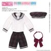 Pureneemo PNXS Gymnasium Sailor Set III Navy x Red Check 1/6 (for dolls)