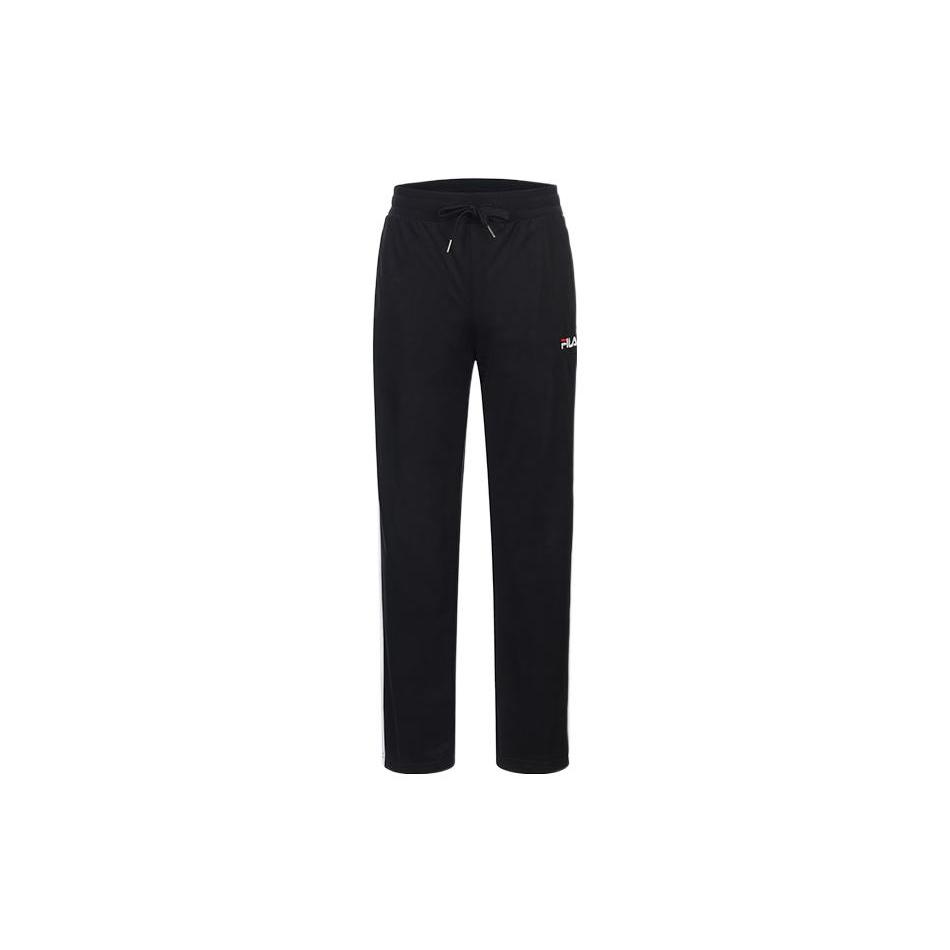 FILA Knitted Sweatpants Unisex Black Moderate Straight Fit Pants FS2FPC1107X-BLK 90