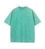 T-shirt en coton vintage lourd 230g à épaules tombantes délavé au batik