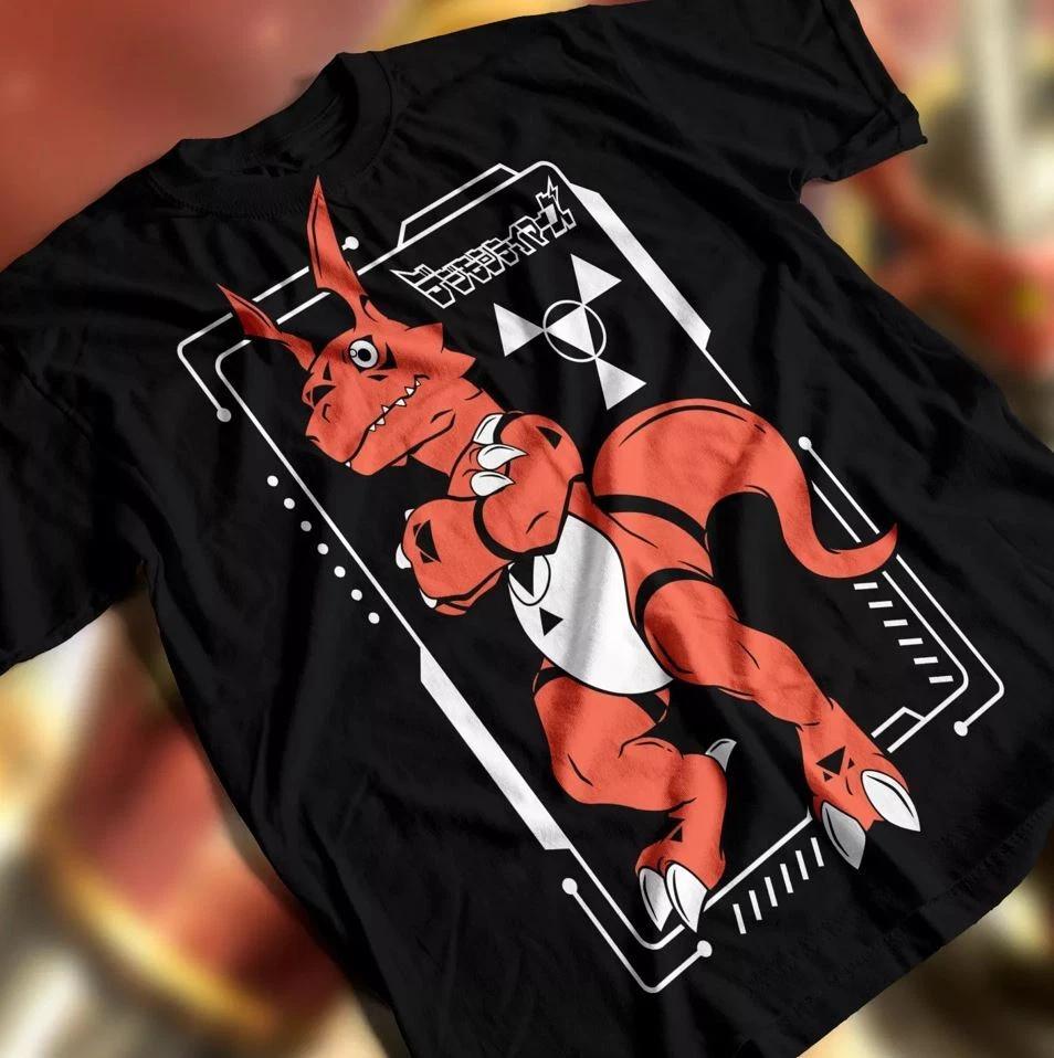 Digimon Anime Shirt Growlmon Guilmon Tshirt Jyarimon Tee Wargrowlmon Tshirt All S