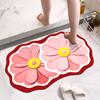 Household Simple Bathroom Small Fresh Non-slip Absorbent Living Room Room Room Entry Door Floor Mat Toilet Door Mat Quick Drying
