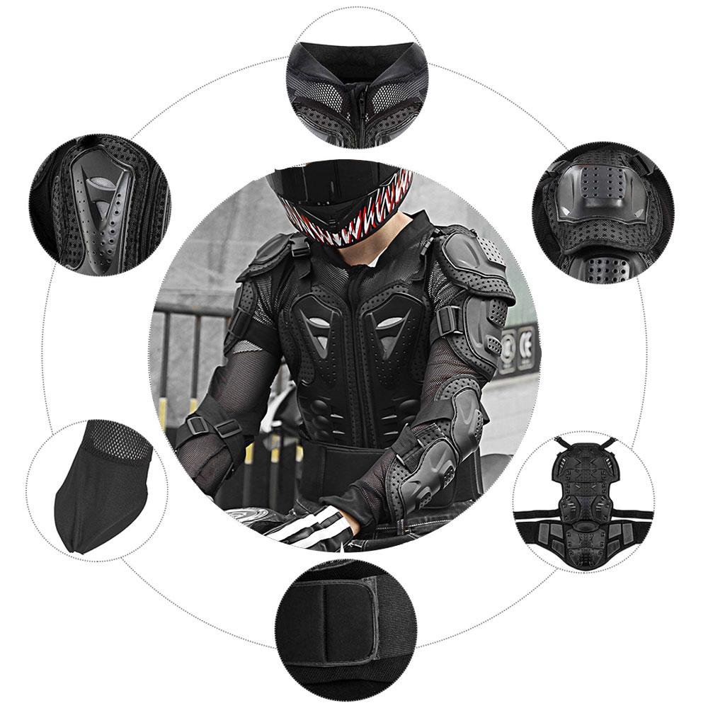 Armadura de Motocicleta Certificación CE Protector de Pecho Espalda Motocross Protección Moto Armadura Corporal Chaqueta Motocross Protectora