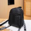 New trendy v-pattern backpack for women's spring and summer fresh, simple and fashionable small backpack