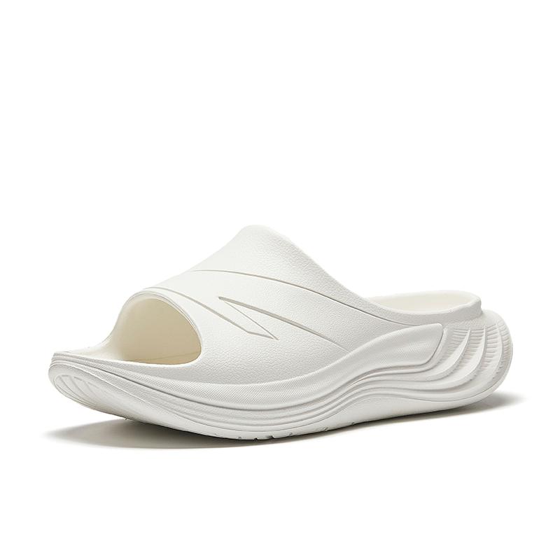 Anta Versatile Casual Trendy Comfortable Shock Absorbing Non-Slip Slide Sandals Men Footwear Ivory-White 112538528-3