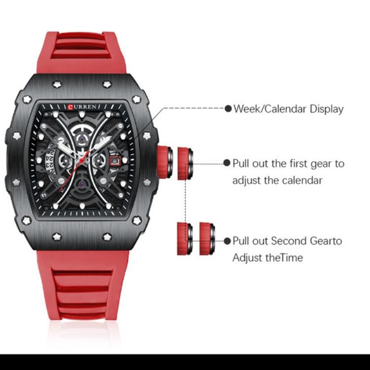 CURREN Herrenuhr, Sportuhr, Herrenuhr, modische Herrenuhr, schlichte Freizeituhr