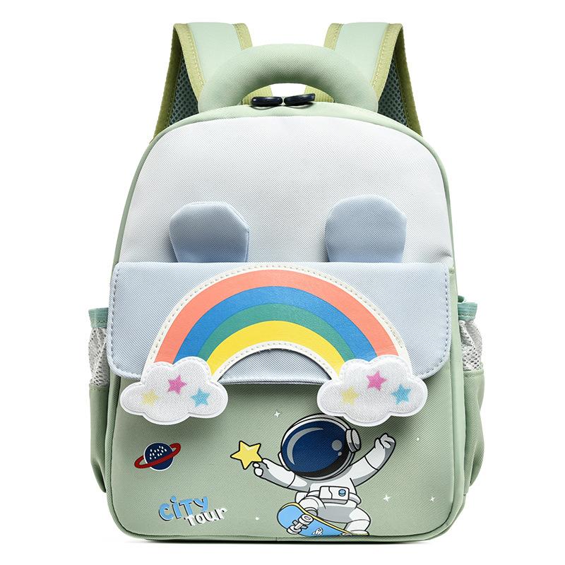 Schoolbag Creative Rainbow Children's Backpack Boys and Girls Travel Lightweight Backpack Soft Moe Kindergarten Elementary School Bag