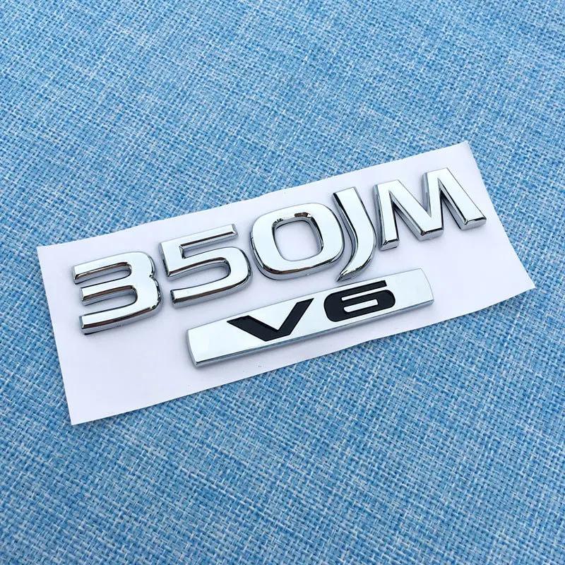 2.5XV 350JM 2.5XL 230JK 250XV V6 TEANA letter badge car stickers For Nissan Teana displacement label body trunk decorate logo