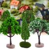 Mini Tree Model Realistic Looking Bright Color Widely Used DIY Scenery Landscape Simulated Miniature Tree Decoration