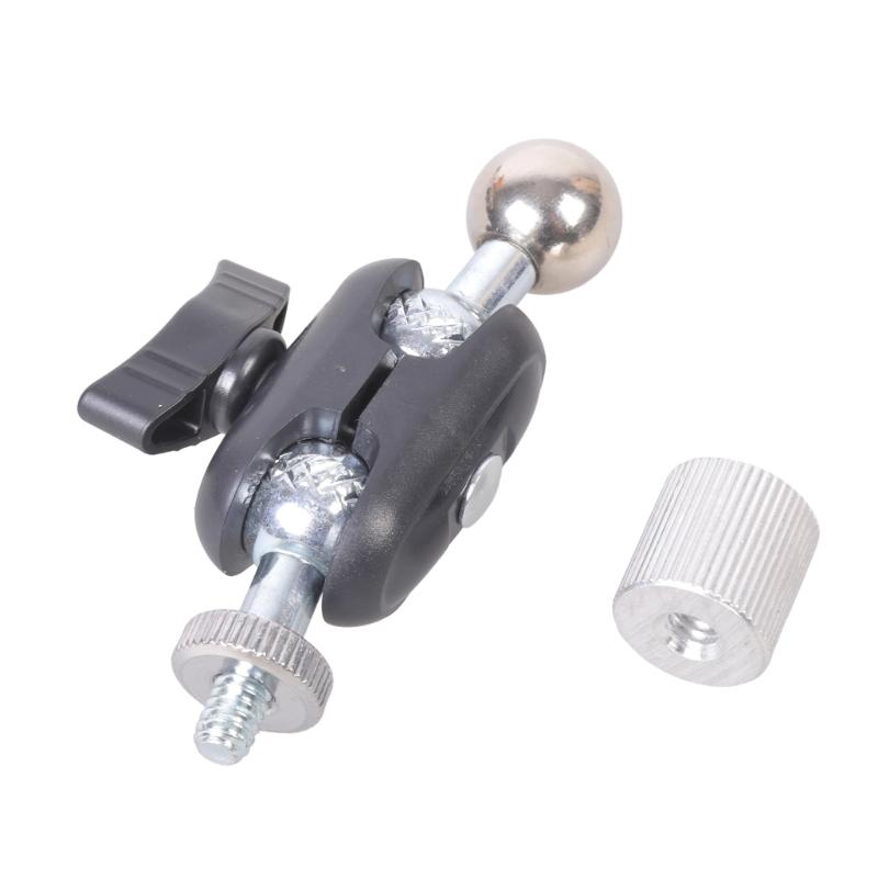Plastic Metal Ball Head Adapter with 360 Rotation Capability for 1/4 to 17.4mm Conversion for Photography Vlog