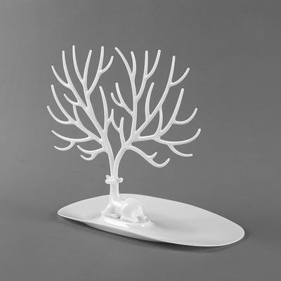 Deer Antler Earrings Accessory Display Stand (White) Prop Stand