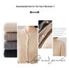 Women's Plus Size Cashmere Stand Collar Thick Knit Cardigan Sweater, Long Sleeve Loose Fit.