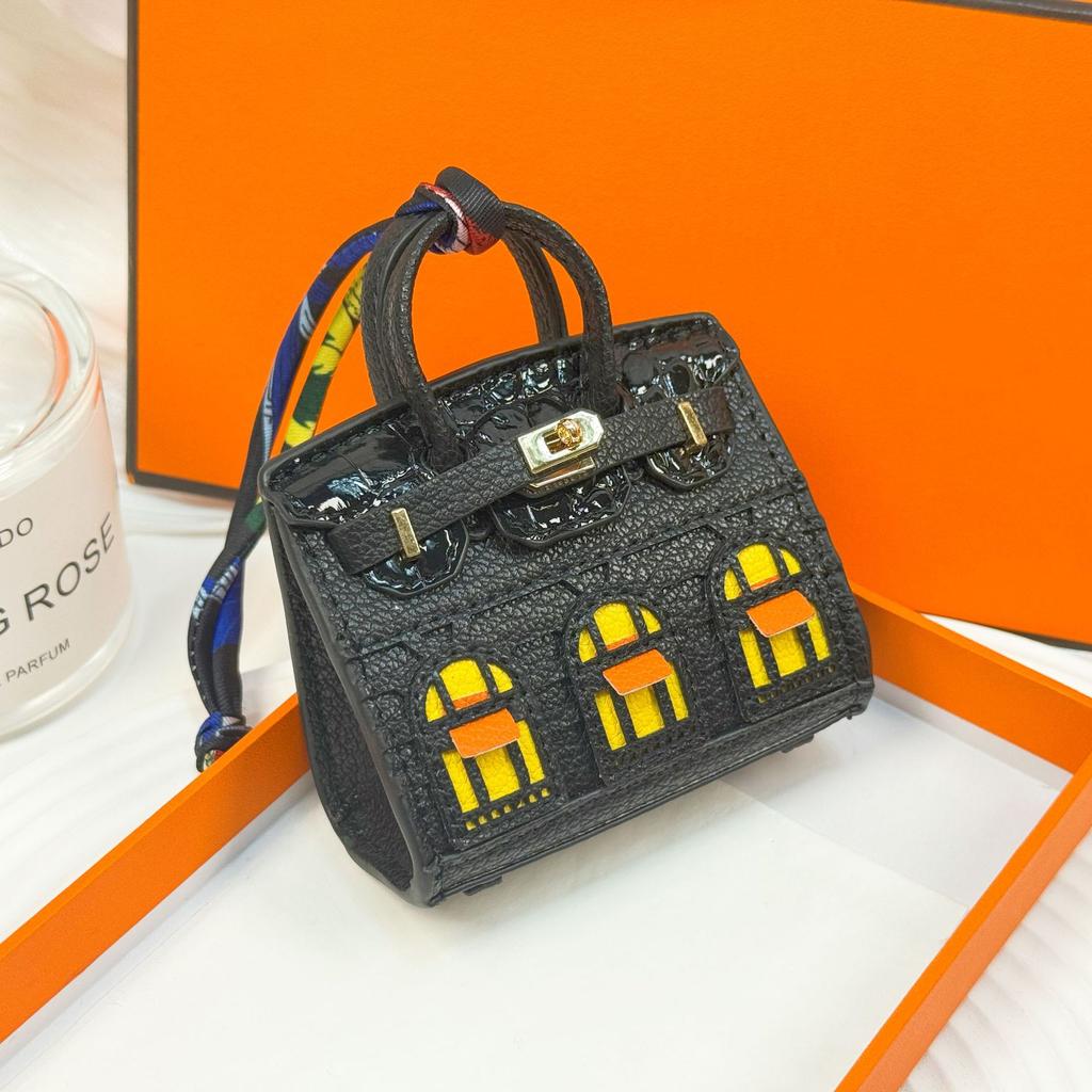 Neuer modischer Mini-Kleinhäuser-Taschenanhänger kleine Tasche süßer Taschenanhänger Mund roter Umschlag Kopfhörertasche Autoschlüsselanhänger