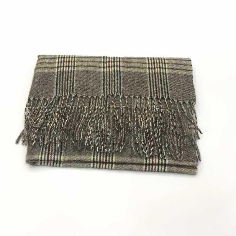 Autumn and winter new imitation cashmere shawl versatile thickened warm Korean version fringed plaid scarf women