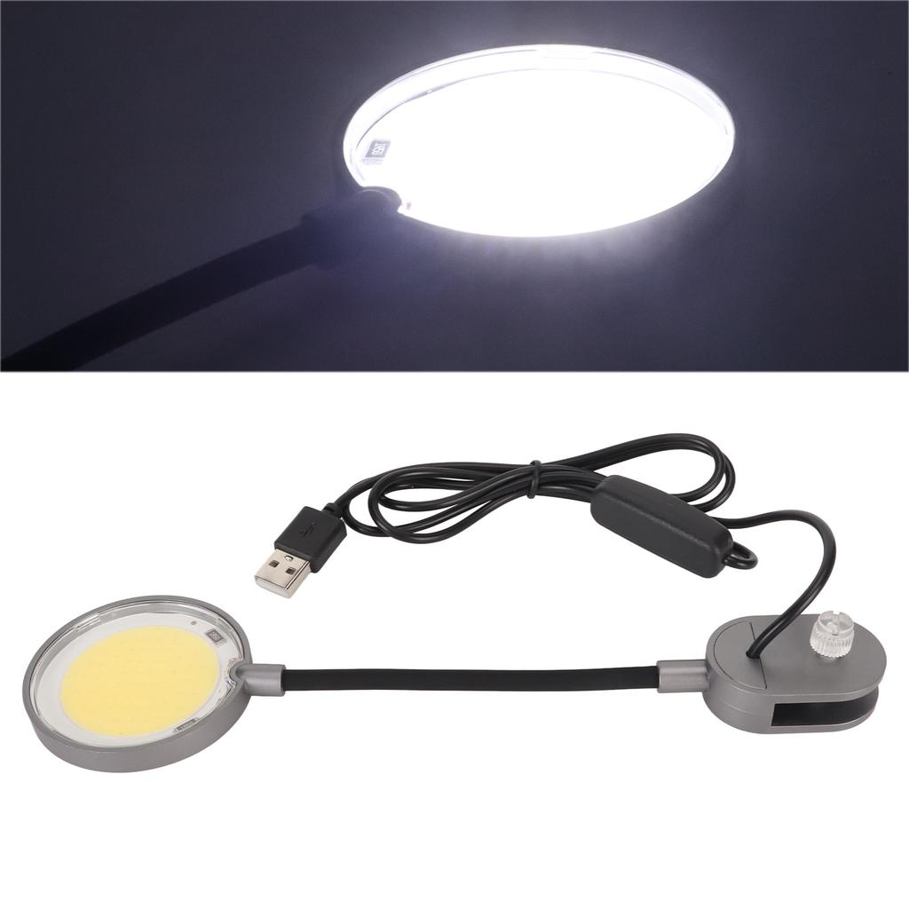 Aquarium Klemmleuchte Wasserdicht USB 360 Grad Schwanenhals COB Aquarium Klemmlampe für Süßwasser